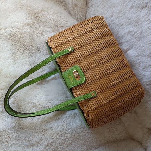 kate spade Handbags - Kate Spade vintage wicker purse